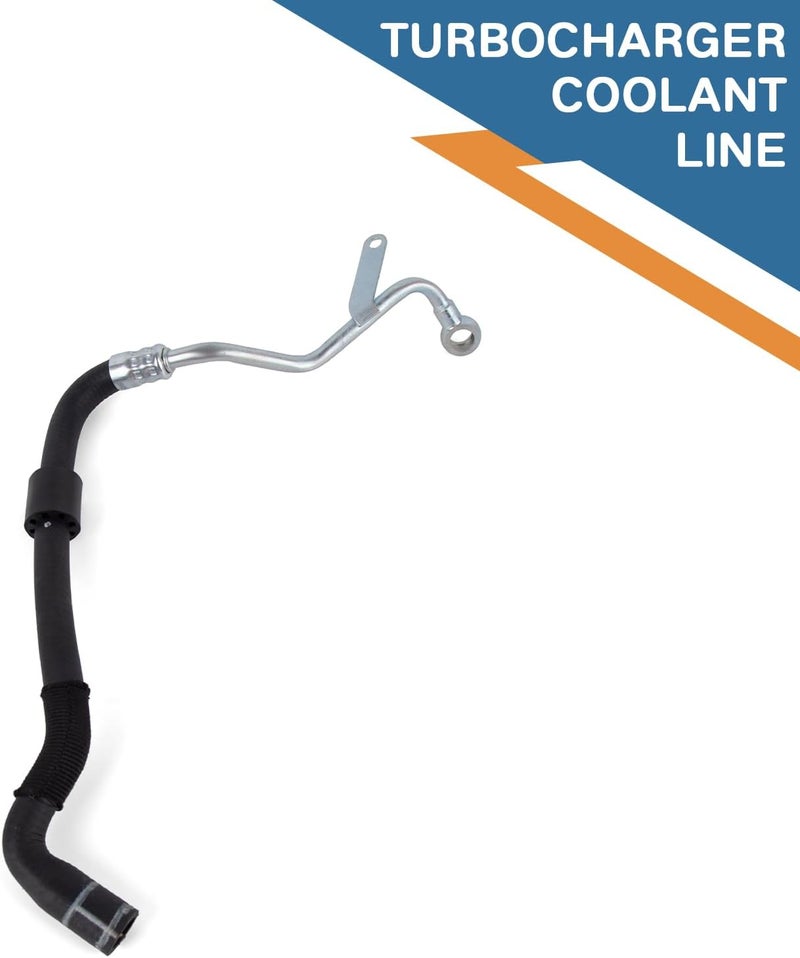 Baxzl Turbocharger Coolant Line for Volkswagen Tiguan Limited CC Eos Passat CC GTI Jetta Beetle Golf for Audi A3 Quattro Q3 Quattro TT Quattro for Seat Leon 2008-2018 Replaces 667-608 06J121492C - Image 4